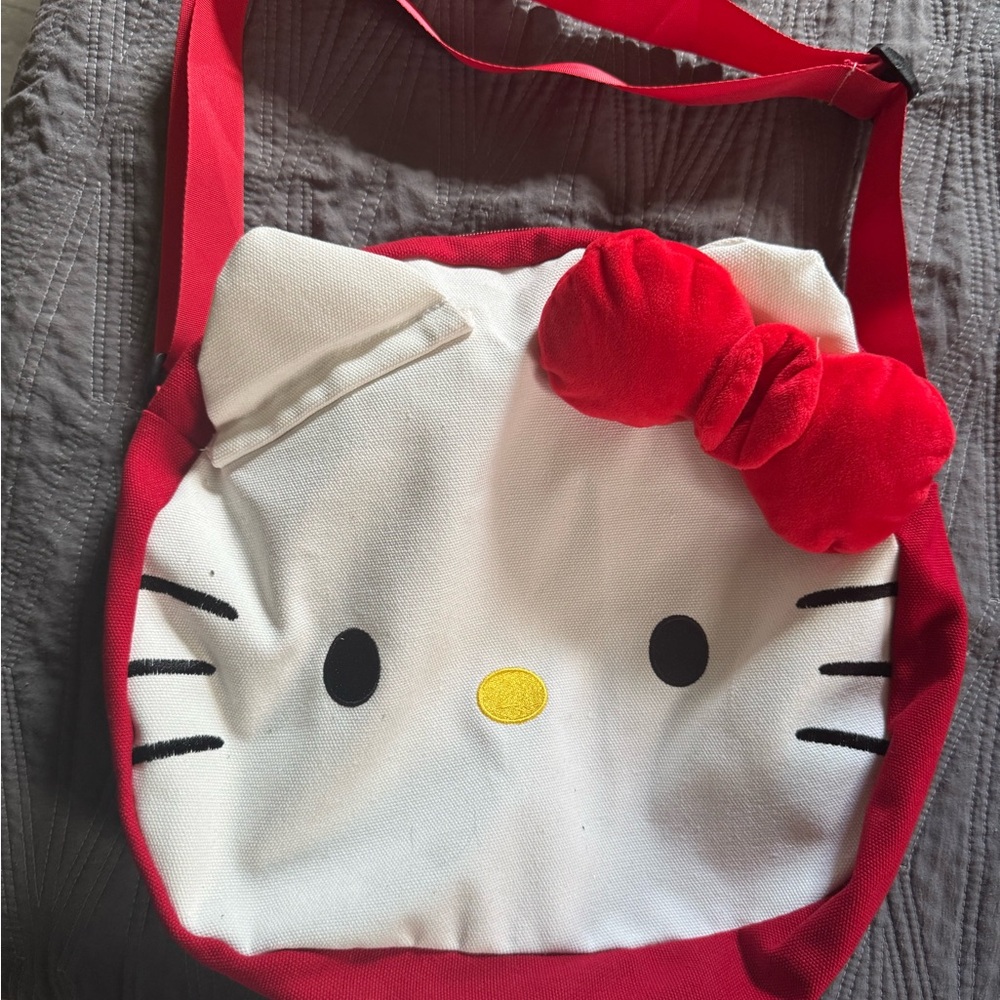 Sanrio Hello Kitty Red and White Crossbody Bag